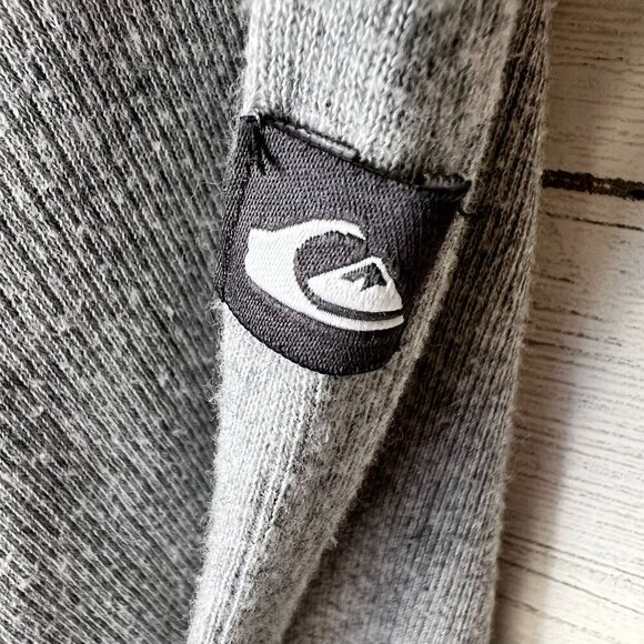 Quiksilver Top Womens SZ Small Gray Thermal Long Sleeve Cotton Blend Minimalist - Picture 9 of 16